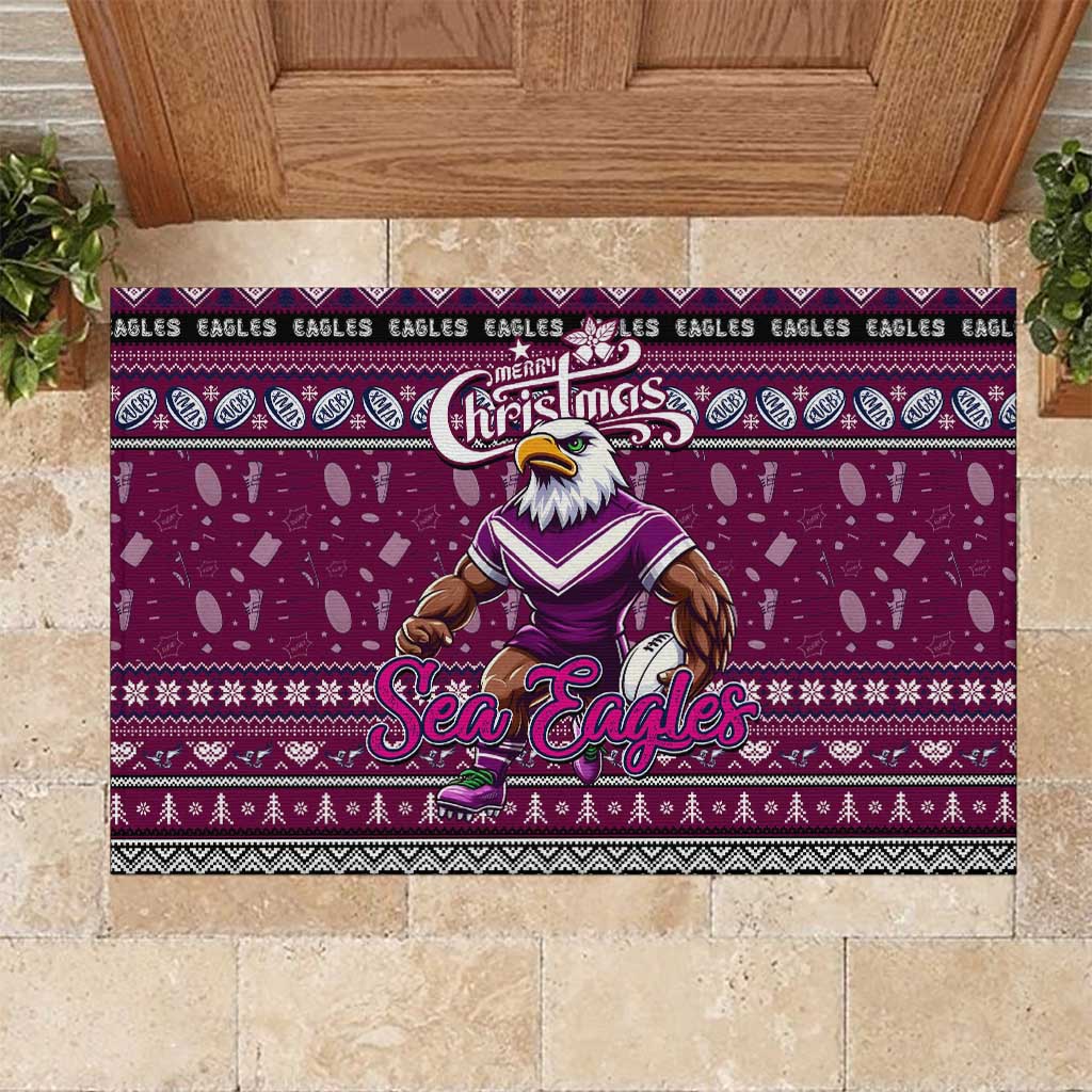Sea Eagles Rugby Xmas Rubber Doormat Australia NRL Mascot