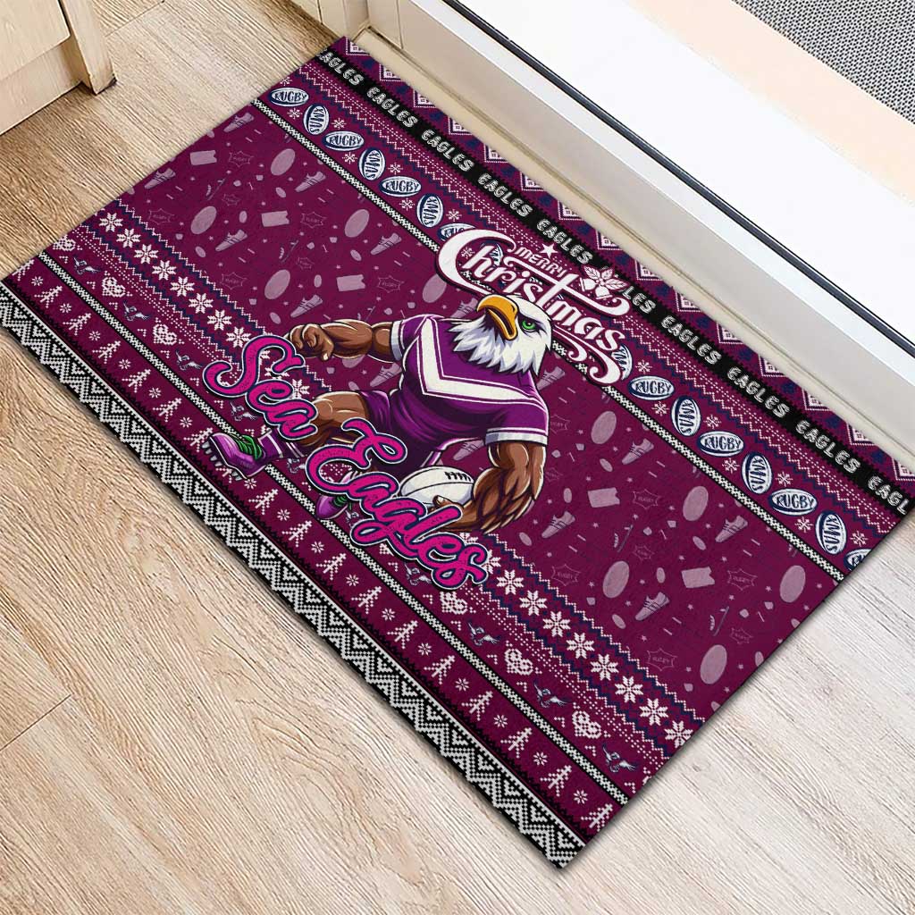 Sea Eagles Rugby Xmas Rubber Doormat Australia NRL Mascot