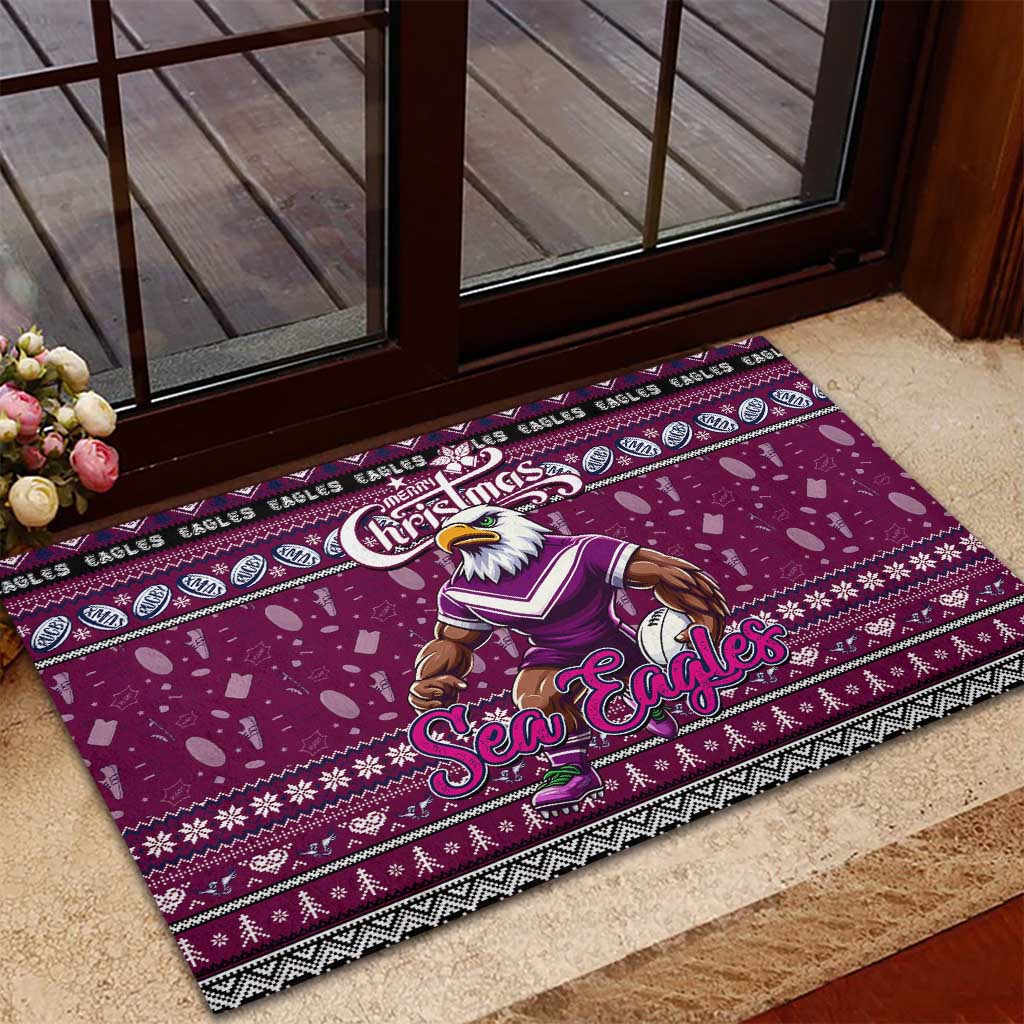 Sea Eagles Rugby Xmas Rubber Doormat Australia NRL Mascot