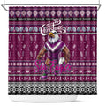 Sea Eagles Rugby Xmas Shower Curtain Australia NRL Mascot