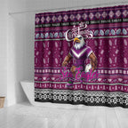 Sea Eagles Rugby Xmas Shower Curtain Australia NRL Mascot