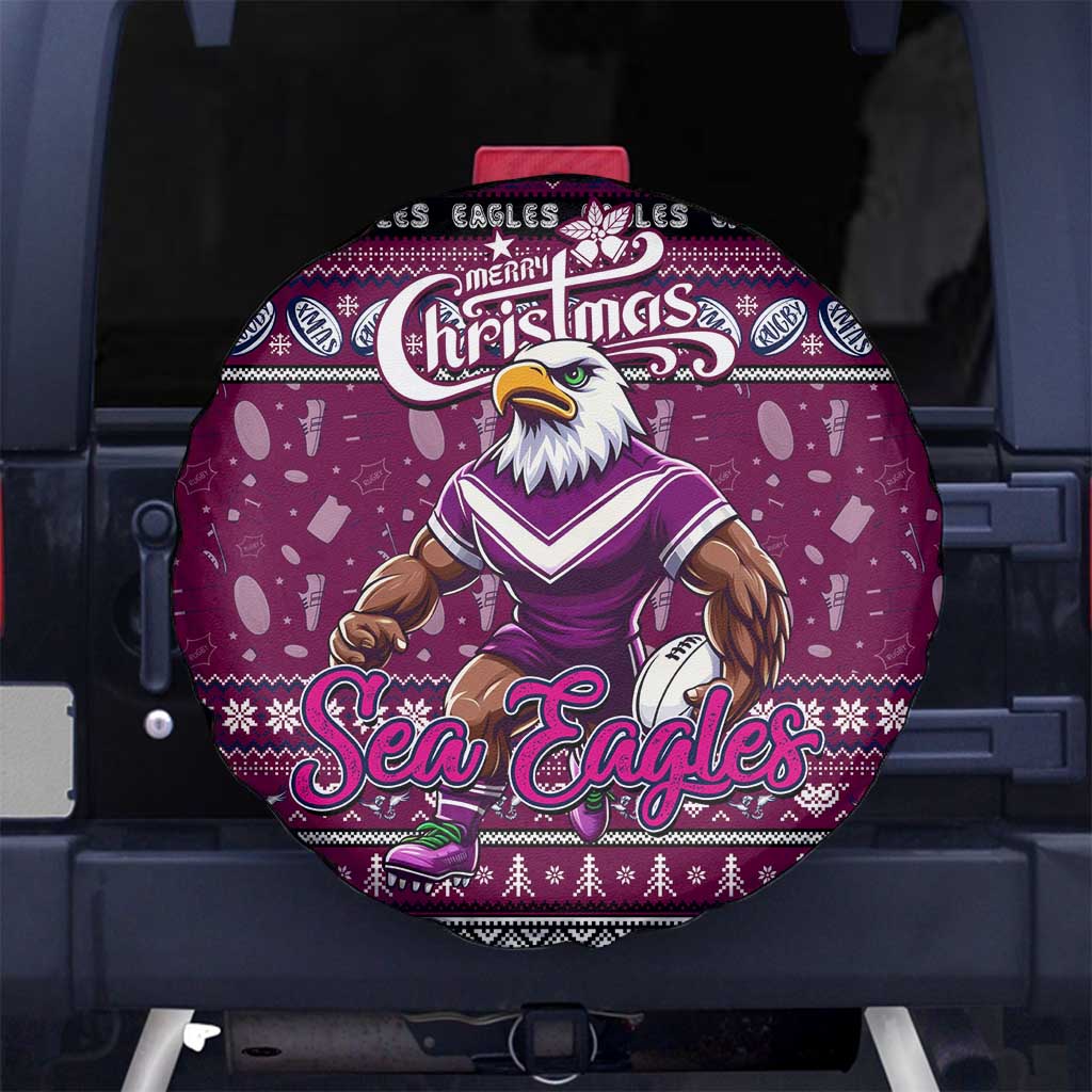 Sea Eagles Rugby Xmas Spare Tire Cover Australia NRL Mascot