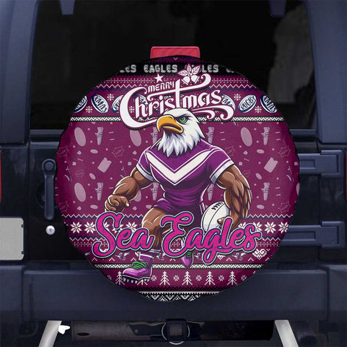 Sea Eagles Rugby Xmas Spare Tire Cover Australia NRL Mascot