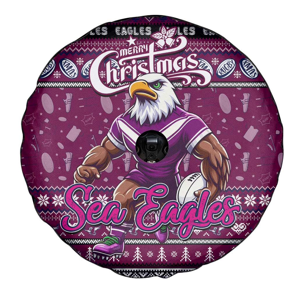 Sea Eagles Rugby Xmas Spare Tire Cover Australia NRL Mascot