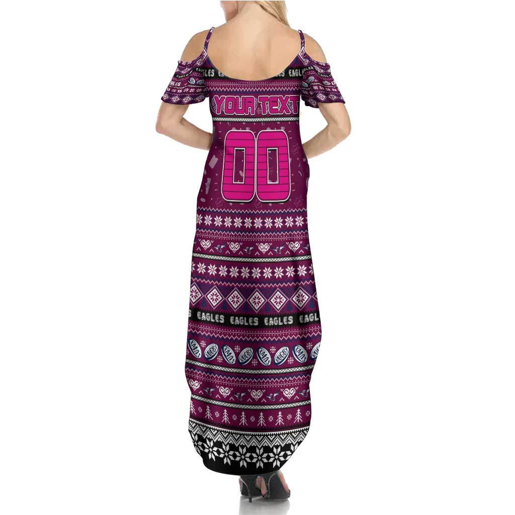 Personalized Sea Eagles Rugby Xmas Summer Maxi Dress Australia NRL Mascot