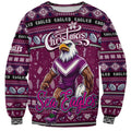 Personalized Sea Eagles Rugby Xmas Sweatshirt Australia NRL Mascot