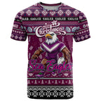 Personalized Sea Eagles Rugby Xmas T Shirt Australia NRL Mascot
