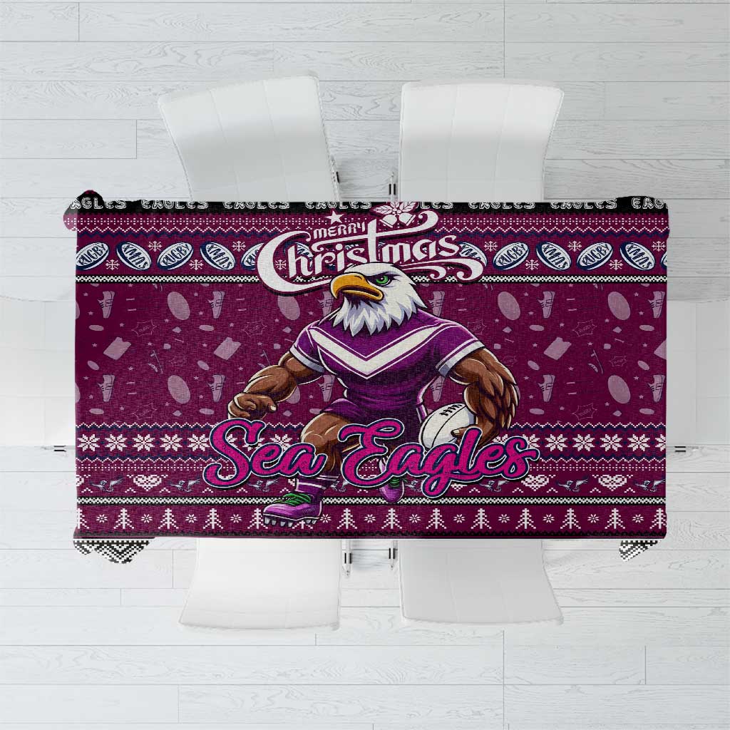 Sea Eagles Rugby Xmas Tablecloth Australia NRL Mascot