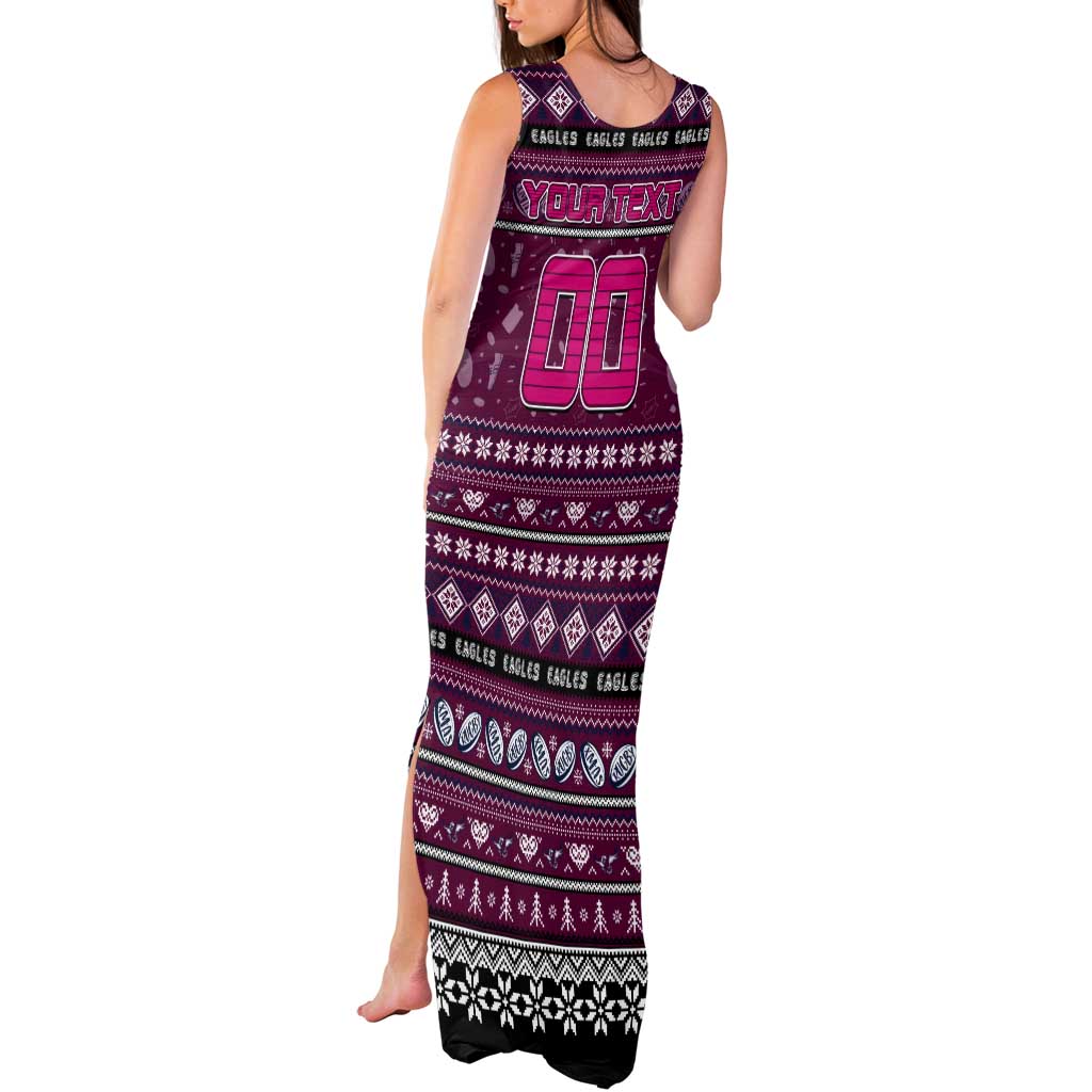 Personalized Sea Eagles Rugby Xmas Tank Maxi Dress Australia NRL Mascot