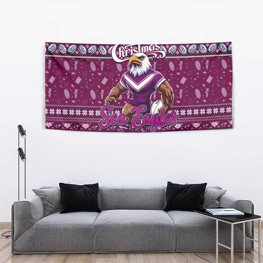 Sea Eagles Rugby Xmas Tapestry Australia NRL Mascot