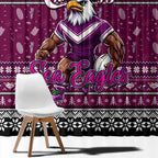 Sea Eagles Rugby Xmas Window Curtain Australia NRL Mascot
