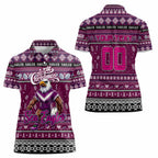 Personalized Sea Eagles Rugby Xmas Women Polo Shirt Australia NRL Mascot
