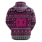 Personalized Sea Eagles Rugby Xmas Zip Hoodie Australia NRL Mascot