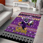 Storm Rugby Xmas Area Rug Australia NRL Mascot