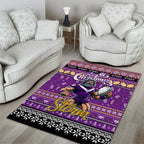Storm Rugby Xmas Area Rug Australia NRL Mascot