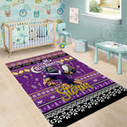Storm Rugby Xmas Area Rug Australia NRL Mascot