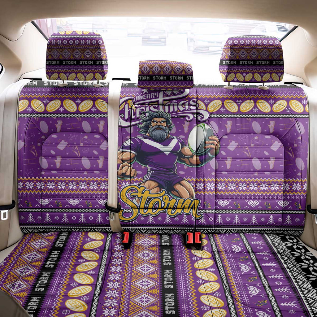 Storm Rugby Xmas Back Car Seat Cover Australia NRL Mascot