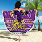 Storm Rugby Xmas Beach Blanket Australia NRL Mascot