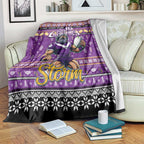 Storm Rugby Xmas Blanket Australia NRL Mascot