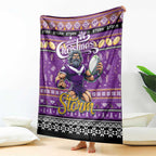 Storm Rugby Xmas Blanket Australia NRL Mascot