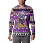 Personalized Storm Rugby Xmas Button Sweatshirt Australia NRL Mascot
