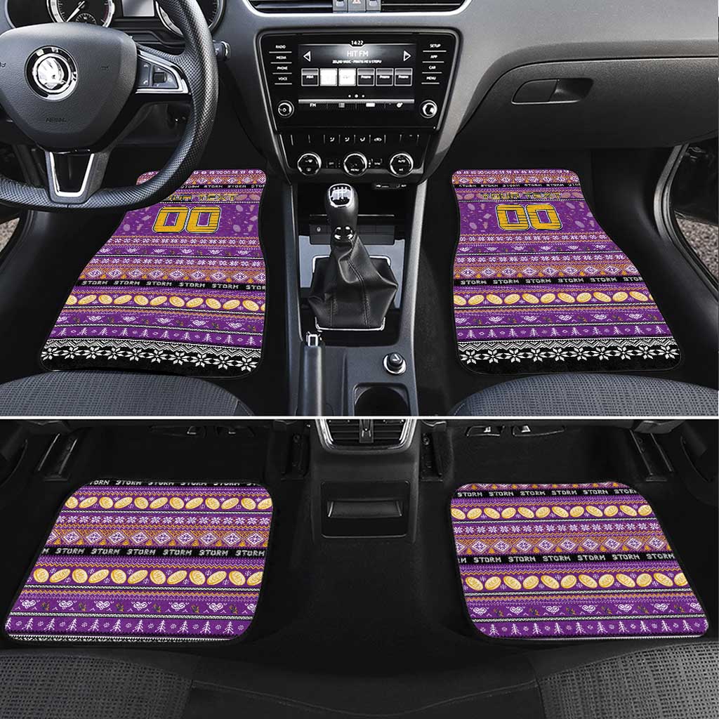 Storm Rugby Xmas Car Mats Australia NRL Mascot