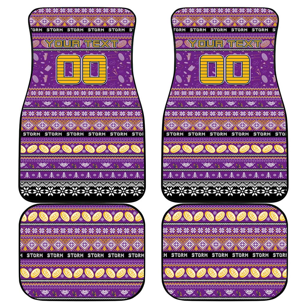 Storm Rugby Xmas Car Mats Australia NRL Mascot