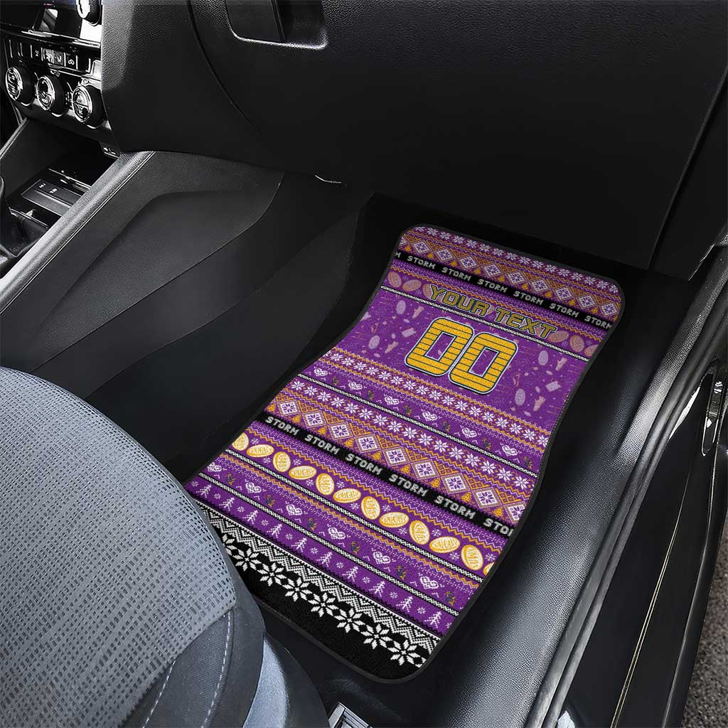 Storm Rugby Xmas Car Mats Australia NRL Mascot