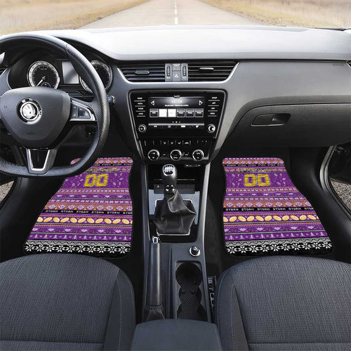 Storm Rugby Xmas Car Mats Australia NRL Mascot