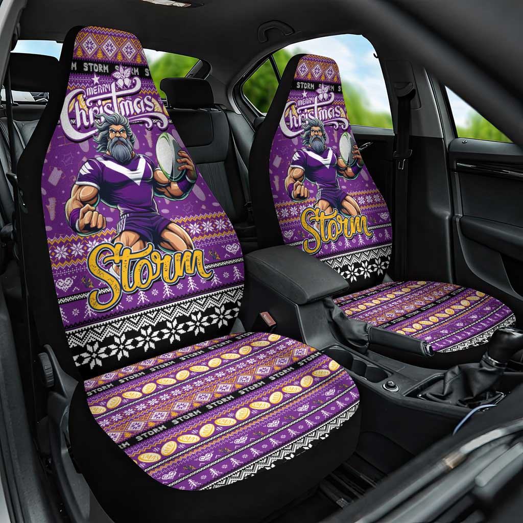 Storm Rugby Xmas Car Seat Cover Australia NRL Mascot
