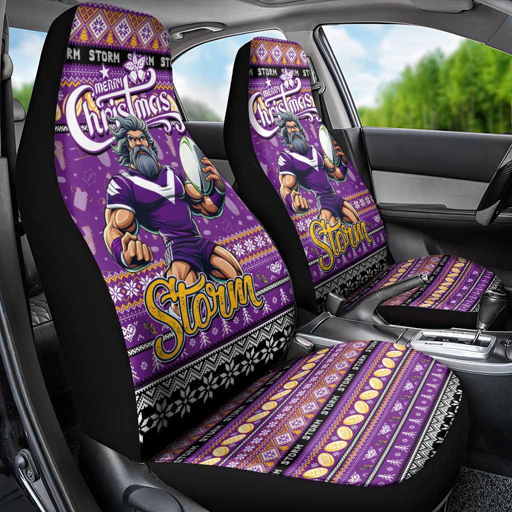 Storm Rugby Xmas Car Seat Cover Australia NRL Mascot