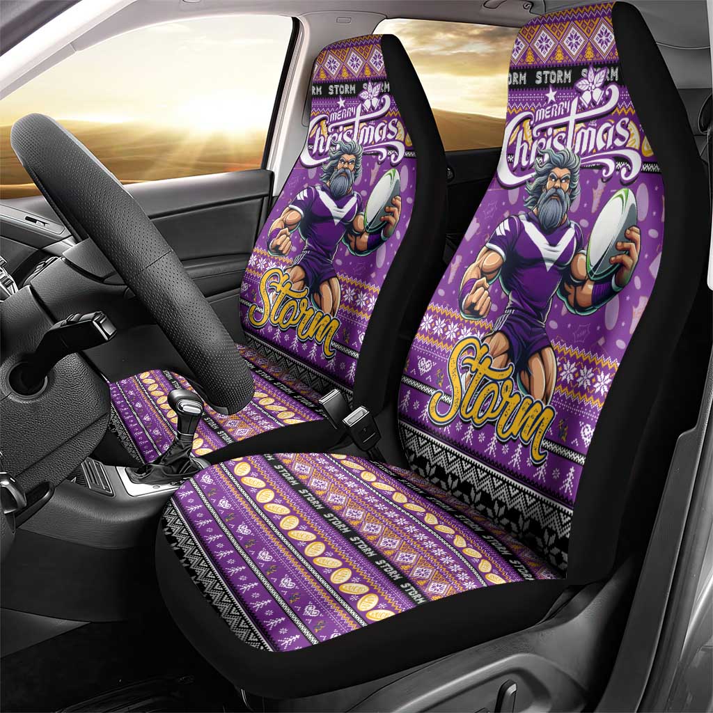 Storm Rugby Xmas Car Seat Cover Australia NRL Mascot