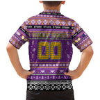 Personalized Storm Rugby Xmas Family Matching Mermaid Dress and Hawaiian Shirt Australia NRL Mascot