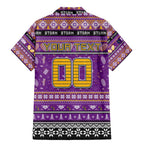 Personalized Storm Rugby Xmas Family Matching Mermaid Dress and Hawaiian Shirt Australia NRL Mascot