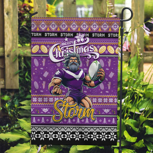 Storm Rugby Xmas Garden Flag Australia NRL Mascot