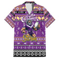 Personalized Storm Rugby Xmas Hawaiian Shirt Australia NRL Mascot