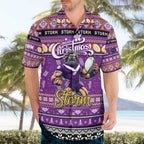 Personalized Storm Rugby Xmas Hawaiian Shirt Australia NRL Mascot