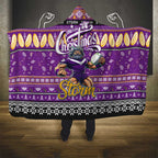 Storm Rugby Xmas Hooded Blanket Australia NRL Mascot