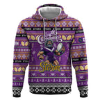 Personalized Storm Rugby Xmas Hoodie Australia NRL Mascot