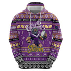 Personalized Storm Rugby Xmas Hoodie Australia NRL Mascot