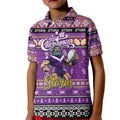 Personalized Storm Rugby Xmas Kid Polo Shirt Australia NRL Mascot