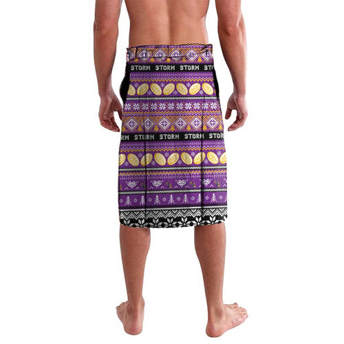 Personalized Storm Rugby Xmas Lavalava Australia NRL Mascot