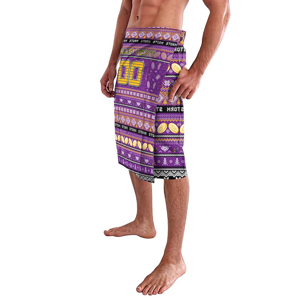 Personalized Storm Rugby Xmas Lavalava Australia NRL Mascot