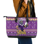 Storm Rugby Xmas Leather Tote Bag Australia NRL Mascot