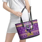 Storm Rugby Xmas Leather Tote Bag Australia NRL Mascot