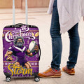 Storm Rugby Xmas Luggage Cover Australia NRL Mascot