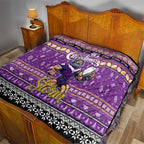 Storm Rugby Xmas Quilt Australia NRL Mascot