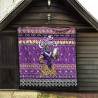 Storm Rugby Xmas Quilt Australia NRL Mascot