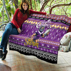 Storm Rugby Xmas Quilt Australia NRL Mascot
