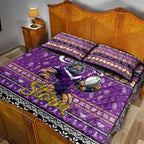 Storm Rugby Xmas Quilt Bed Set Australia NRL Mascot
